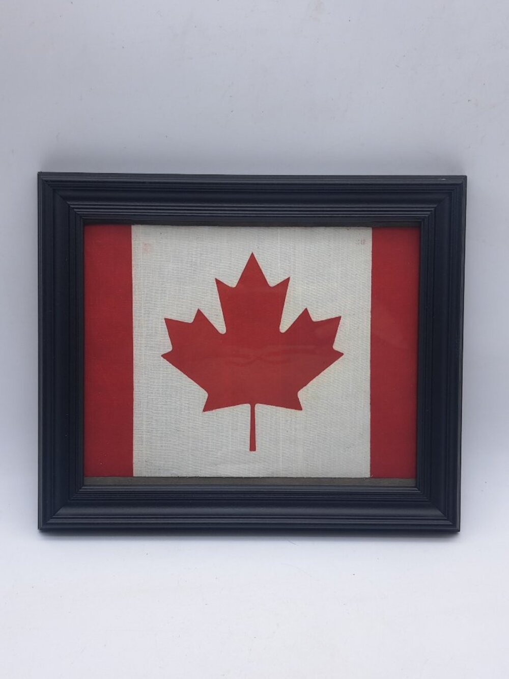 Vintage Framed Canadian Flag